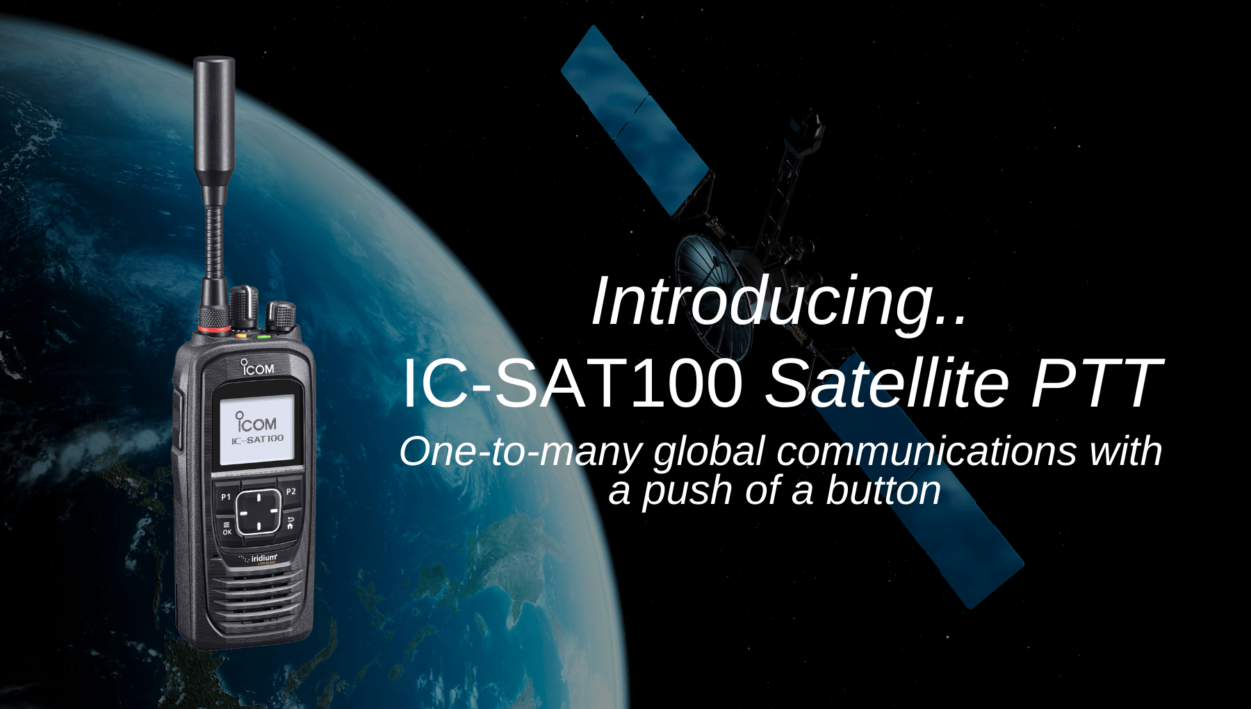 Icom IC-SAT100 Satellite PTT Radio Product Showcase